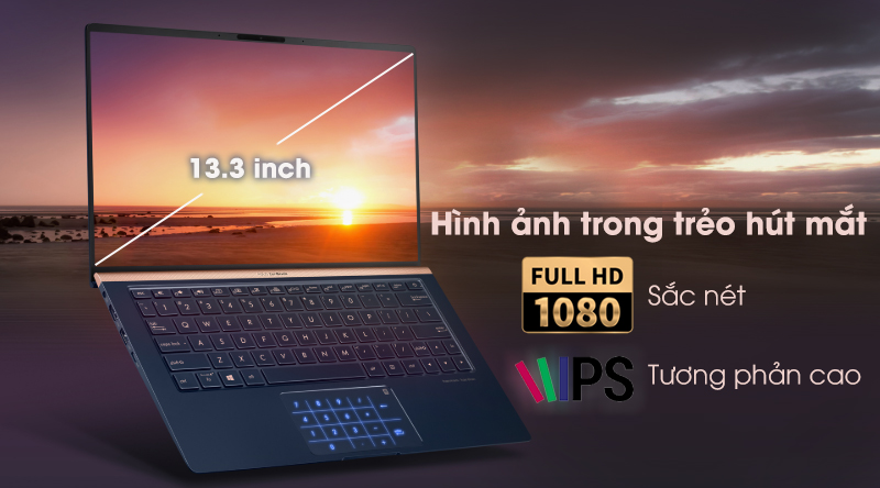 Laptop Asus ZenBook 13 UX333FA i5 8265U/8GB/256GB/Túi/Win10 (A4011T)