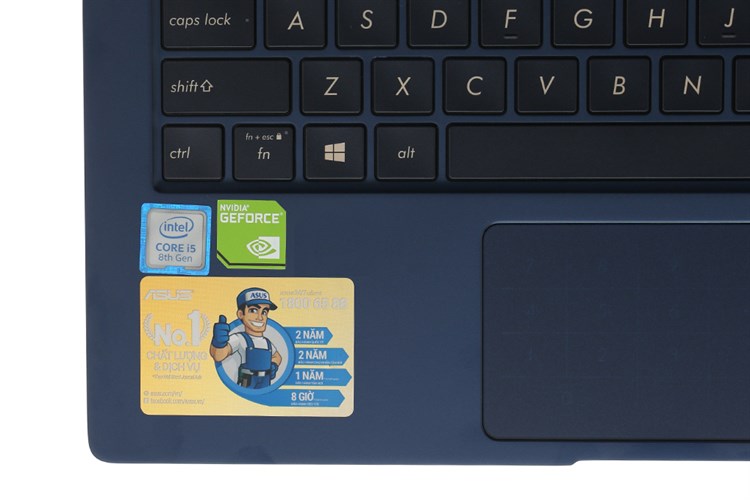 Laptop Asus ZenBook 13 UX333FA i5 8265U/8GB/256GB/Túi/Win10 (A4011T) Màu Xanh Dương