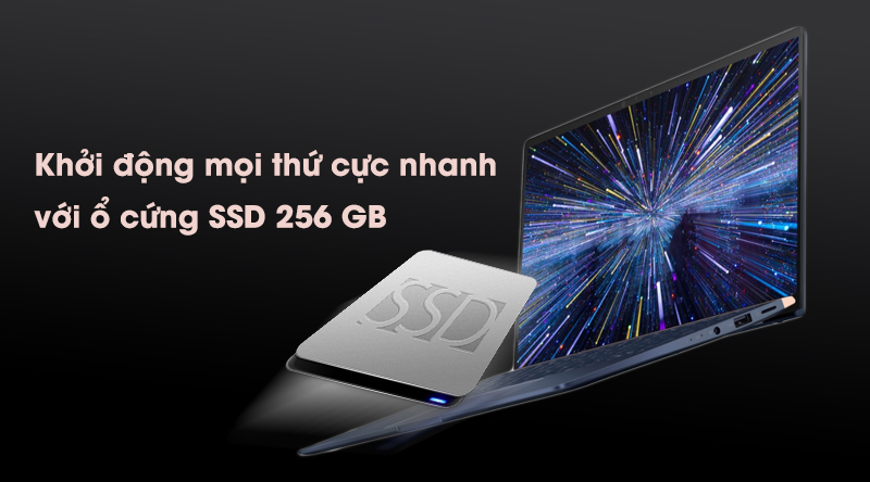 Laptop Asus Zenbook 13 UX333FA-A4011T khởi động cực nhanh