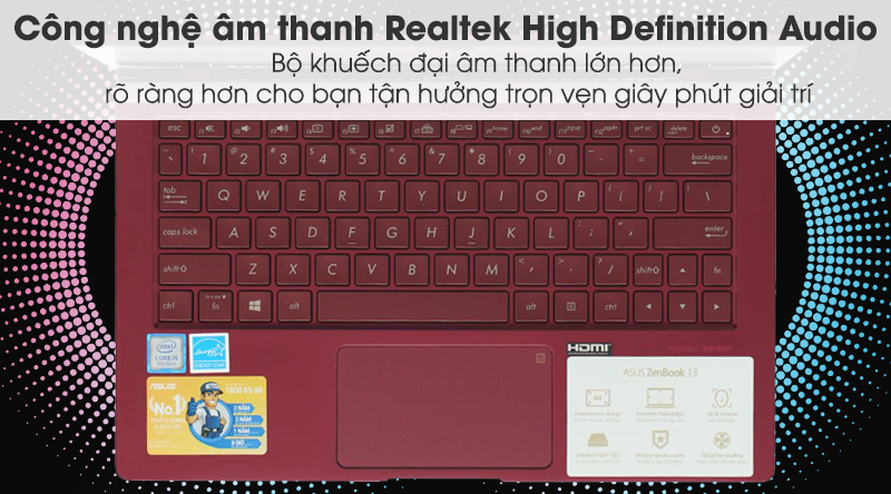 Laptop Asus ZenBook 13 UX333FA i5 8265U/8GB/512GB/Túi/Win10 (A4184T)