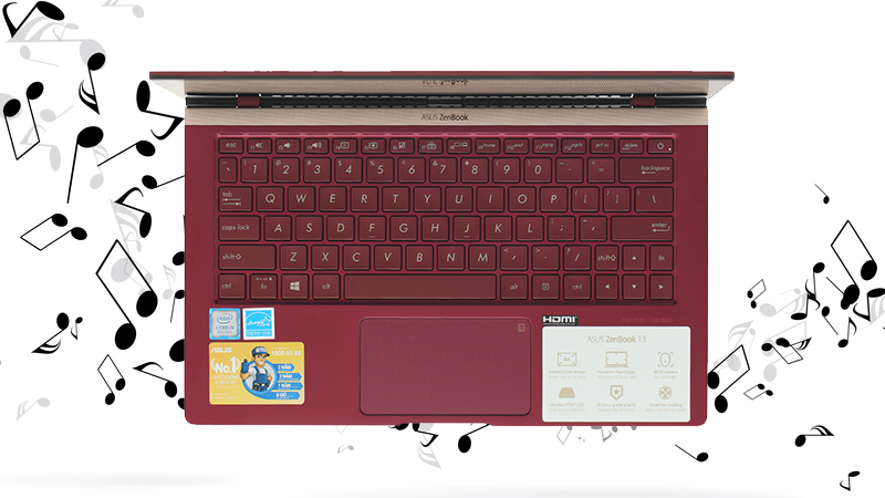 Laptop Asus UX333FA i5 8265U mang đến nguồn âm thanh chất lượng cao nhất, sôi động nhất 