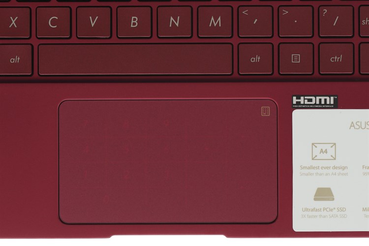 Laptop Asus ZenBook 13 UX333FA i5 8265U/8GB/512GB/Túi/Win10 (A4184T) Màu Đỏ