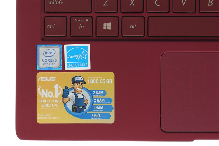 Laptop Asus ZenBook 13 UX333FA i5 8265U/8GB/512GB/Túi/Win10 (A4184T) Màu Đỏ