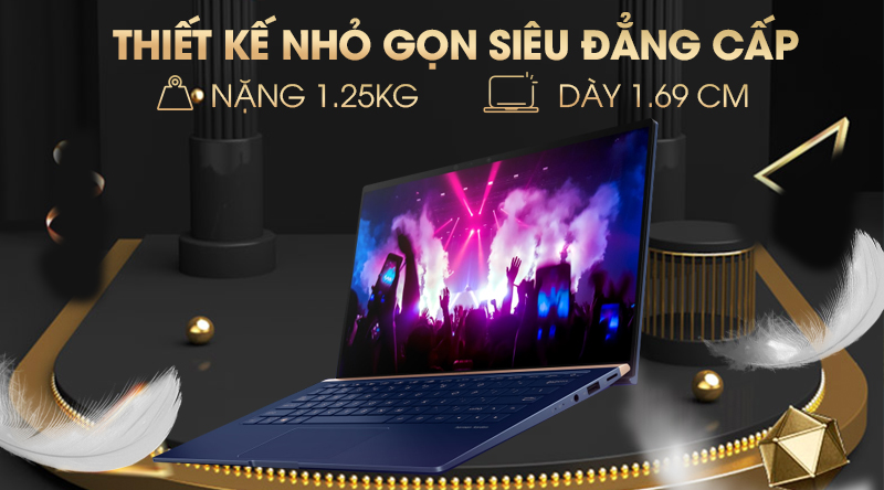 Laptop Asus ZenBook 13 UX333FN i5 8265U/8GB/512GB/2GB MX150/Túi/Win10 (A4124T)