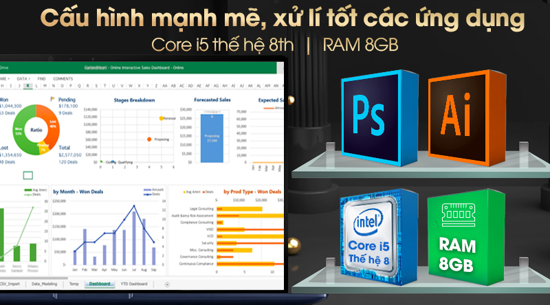 Laptop Asus ZenBook 13 UX333FN i5 8265U/8GB/512GB/2GB MX150/Túi/Win10 (A4124T)