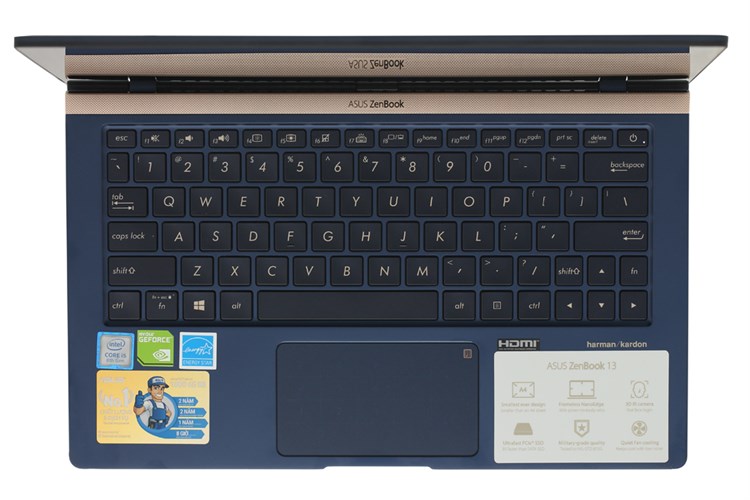 Laptop Asus ZenBook 13 UX333FN i5 8265U/8GB/512GB/2GB MX150/Túi/Win10 (A4124T) Màu Xanh Dương