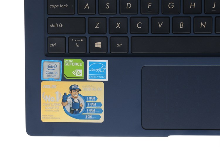 Laptop Asus ZenBook 13 UX333FN i5 8265U/8GB/512GB/2GB MX150/Túi/Win10 (A4124T) Màu Xanh Dương
