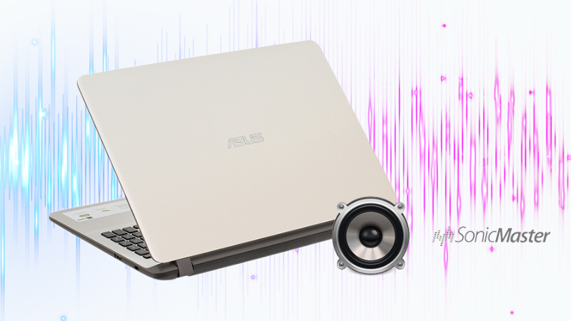Laptop Asus Vivobook X507UB-BR354T có công nghệ âm thanh ASUS SonicMaster