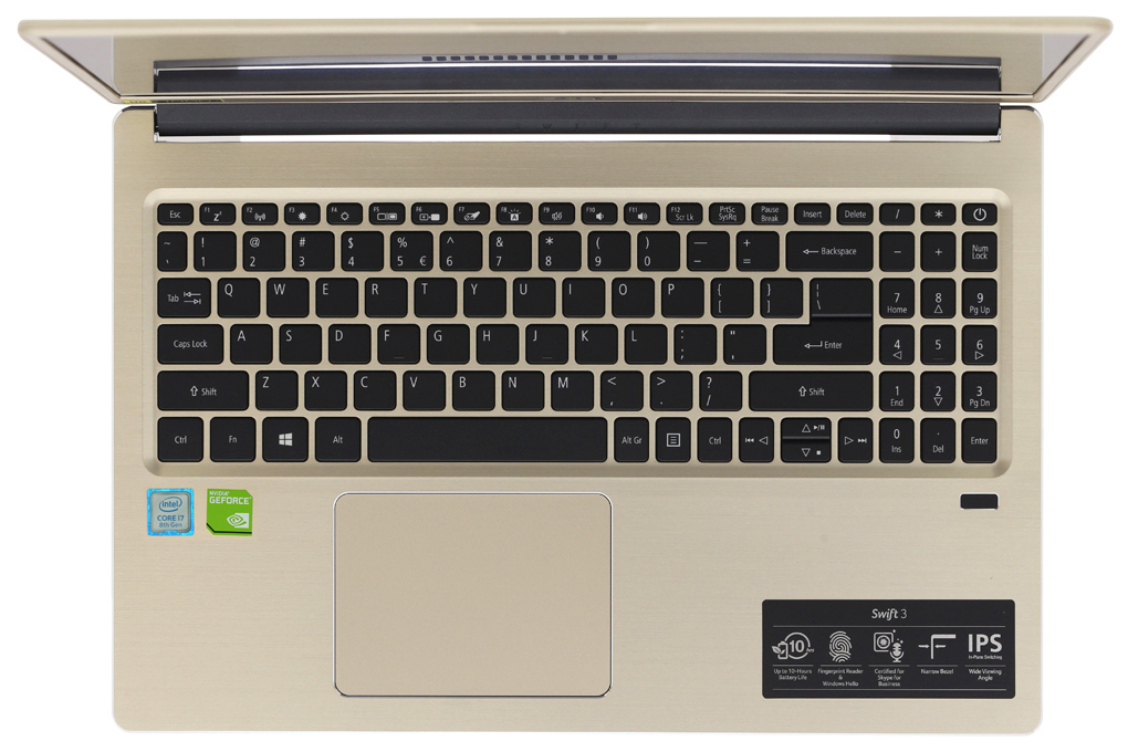 Laptop Acer Swift 3 SF315 52G 87N4 i7 8550U/8GB/128GB/2GB MX150/Win10 (NX.GZCSV.005) Màu Vàng