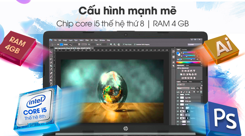 Laptop HP  15 da1031TX i5 8265U/4GB/1TB/2GB MX110/Win10 (5NK55PA)