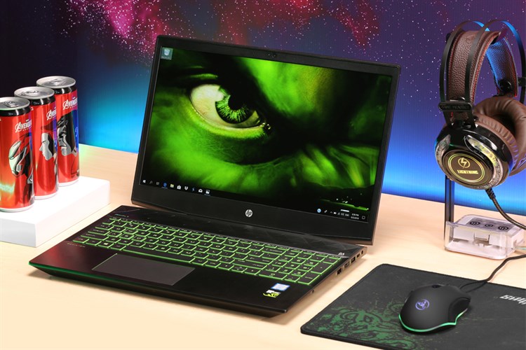 Laptop HP Palivion 15 cx0182TX i7 8750H/8GB/1TB+128GB/4GB GTX1050Ti/Win10 (5EF46PA) Màu Đen