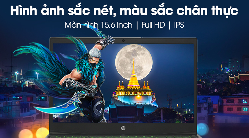 Laptop HP Palivion 15 cx0178TX i7 8750H/8GB/1TB+128GB/2GB GTX1050/Win10 (5EF41PA)