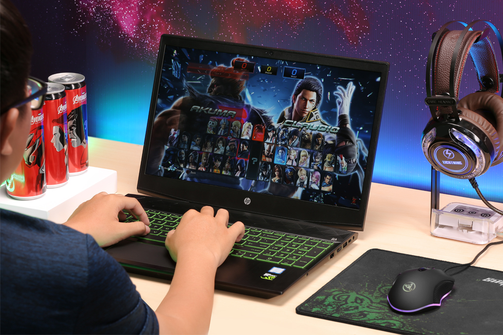 Laptop HP Palivion 15 cx0178TX i7 8750H/8GB/1TB+128GB/2GB GTX1050/Win10 (5EF41PA) Màu Đen