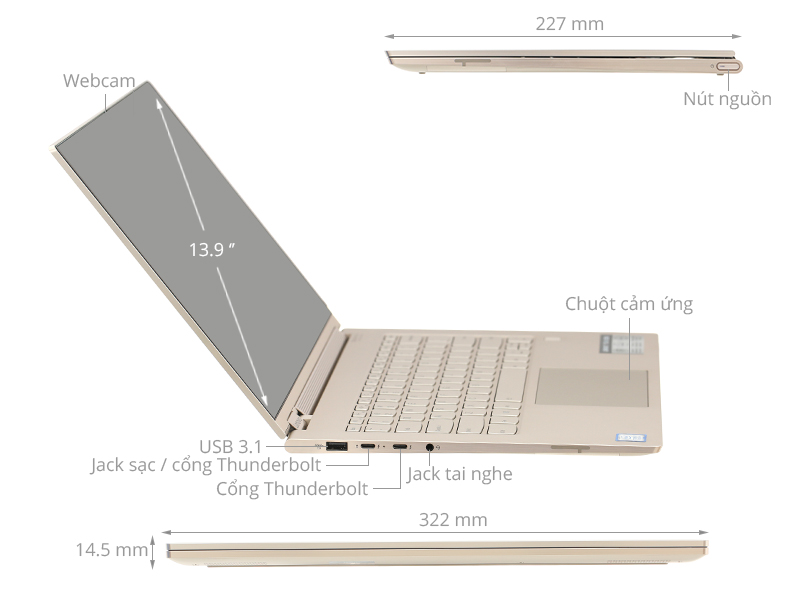 Lenovo Yoga C930 13IKB i7 8550U/16GB/512GB/Win10 (81C4009QVN)