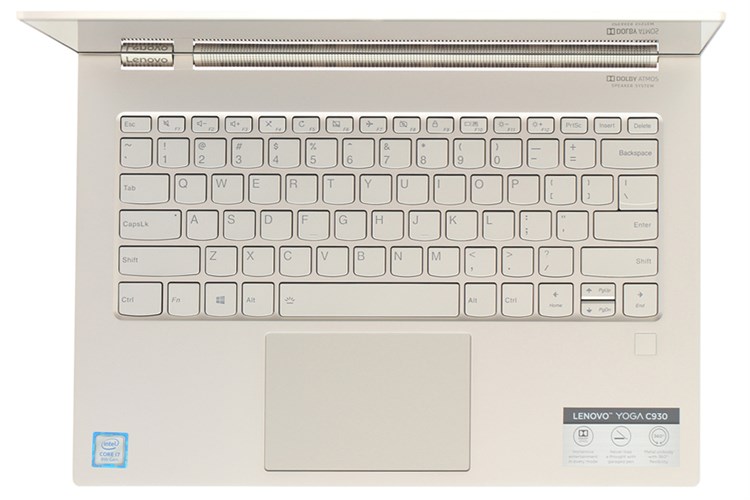 Laptop Lenovo Yoga C930 13IKB i7 8550U/16GB/512GB/Win10 (81C4009QVN) Màu Xám