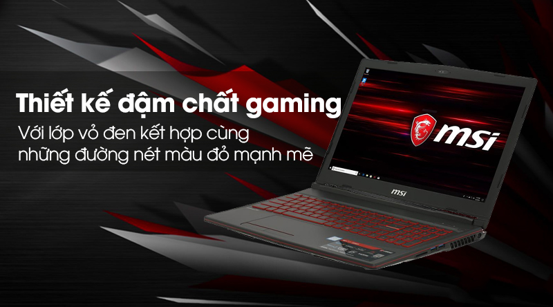 Laptop MSI GL63 8SD i7 8750H/8GB/1TB+128GB/ GTX1660Ti/Win 10 (281VN)
