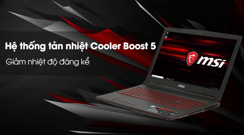 Laptop MSI GL63 8SD i7 8750H/8GB/1TB+128GB/ GTX1660Ti/Win 10 (281VN)