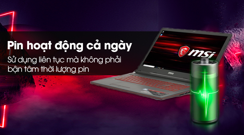 Laptop MSI Gaming GL73 8RC i7 8750H/8GB/1TB/4GB GTX1050/Win10 (230VN)