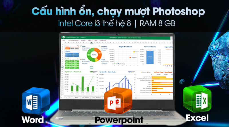 Laptop Lenovo Ideapad S340 14IWL i3 8145U/8GB/1TB/Win10 (81N70064VN)