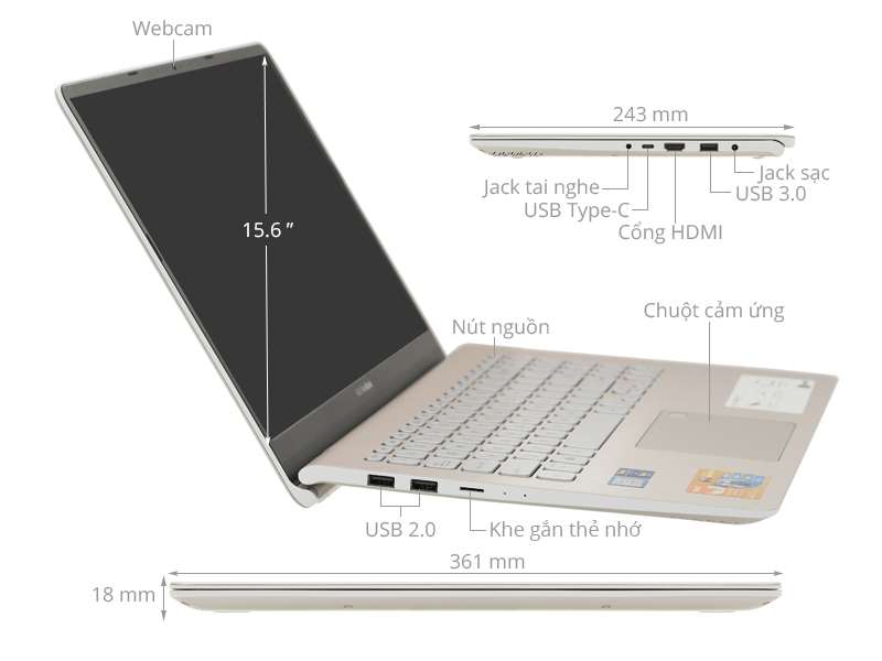 Asus VivoBook S530F i5 8265U/8GB+16GB/1TB/Win10 (BQ400T)
