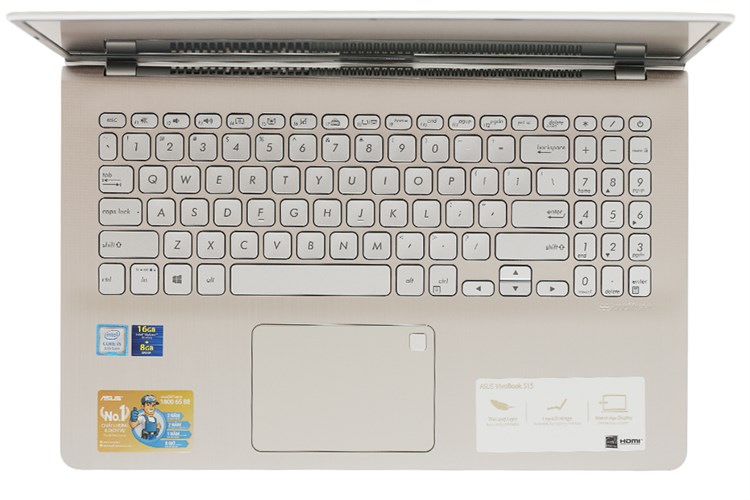 Laptop Asus VivoBook S530F i5 8265U/8GB+16GB/1TB/Win10 (BQ400T) Màu Vàng