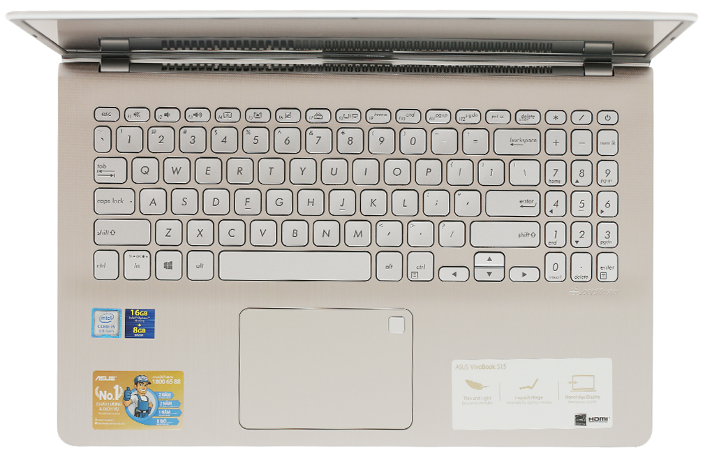 Laptop Asus VivoBook S530F i5 8265U/8GB+16GB/1TB/Win10 (BQ400T) Màu Vàng