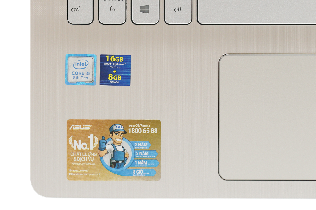 Laptop Asus VivoBook S530F i5 8265U/8GB+16GB/1TB/Win10 (BQ400T) Màu Vàng