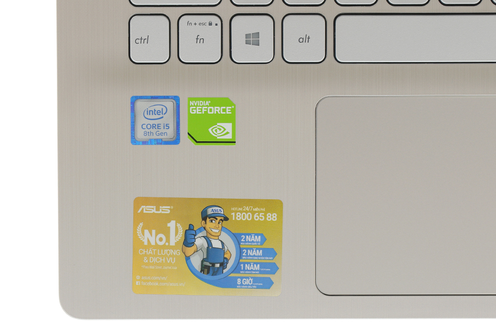 Laptop Asus VivoBook S430FN i5 8265U/8GB/256GB/2GB MX150/Win10 (EB032T) Màu Vàng