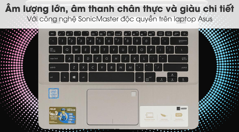 Laptop Asus VivoBook 14 X407UA i3 7020U/4GB/1TB/Win10 (BV309T)