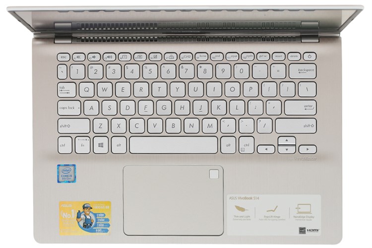Laptop Asus VivoBook S430FA i5 8265U/4GB/1TB/Win10 (EB074T) Màu Vàng