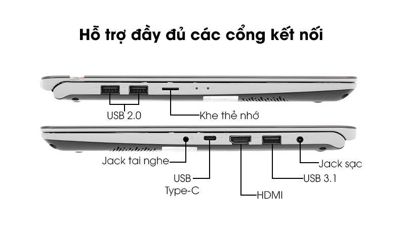Laptop Asus VivoBook S430FA i5 8265U/4GB/1TB/Win10 (EB075T)