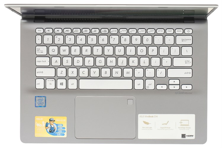 Laptop Asus VivoBook S430FA i5 8265U/4GB/1TB/Win10 (EB075T) Màu Xám