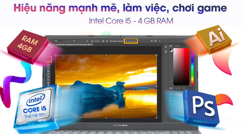 Laptop Asus Vivobook S530UN i5 8250U/4GB/256GB/2GB MX150/Win10 (BQ264T)