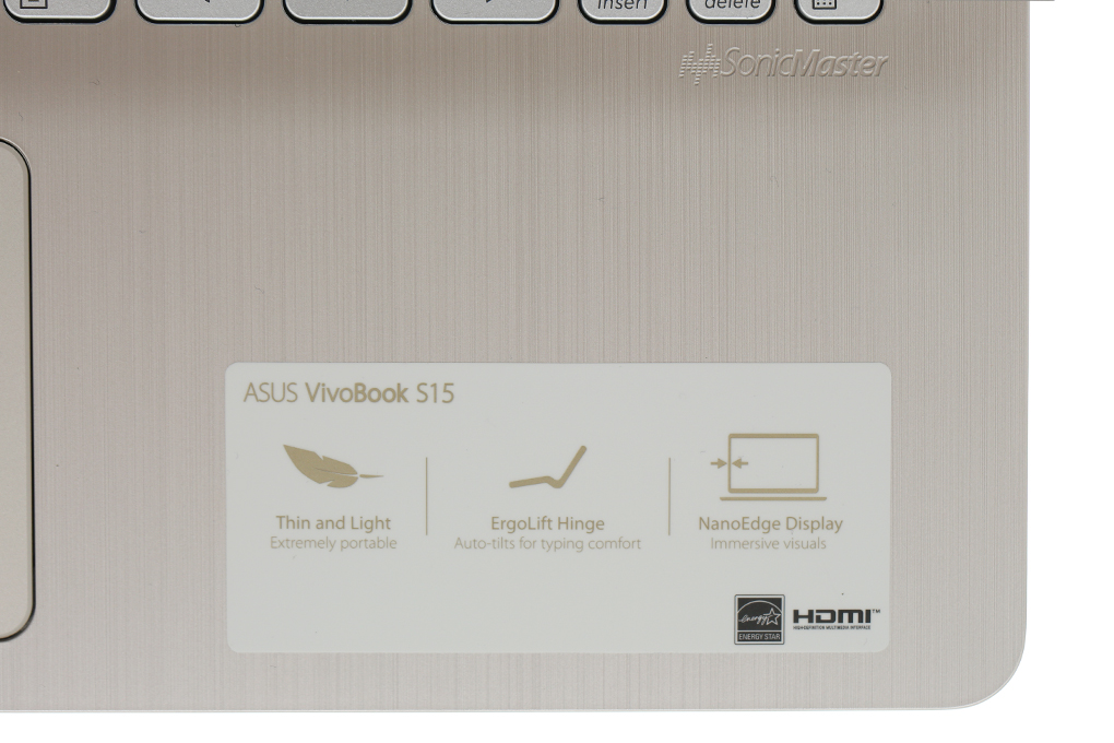 Laptop Asus VivoBook S530FN i7 8565U/8GB/512GB/2GB MX150/Win10 (BQ141T) Màu Vàng