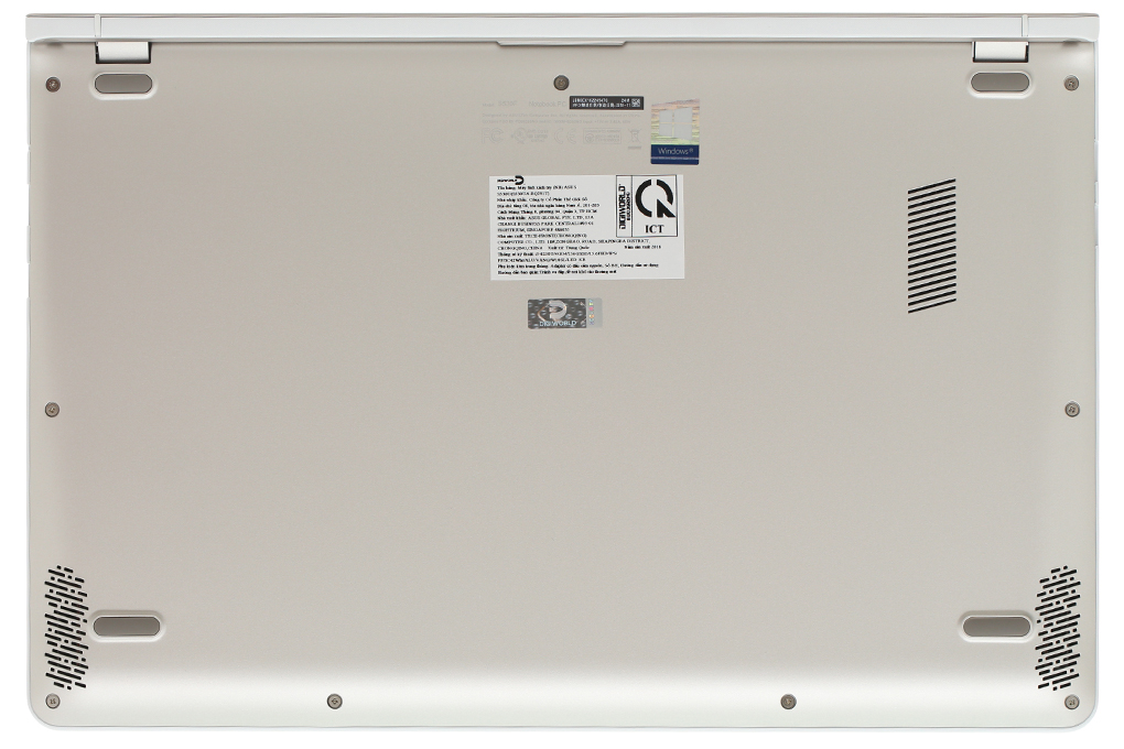 Laptop Asus VivoBook S530FN i7 8565U/8GB/512GB/2GB MX150/Win10 (BQ141T) Màu Vàng