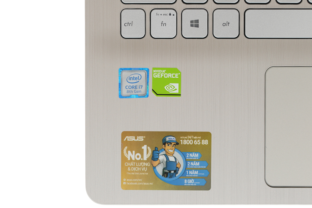 Laptop Asus VivoBook S530FN i7 8565U/8GB/512GB/2GB MX150/Win10 (BQ141T) Màu Vàng