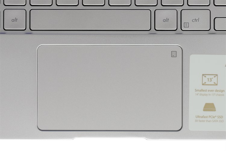 Laptop Asus ZenBook 14 UX433FN i5 8265U/8GB/512GB/2GB MX150/Túi/Win10 (A6124T) Màu Bạc