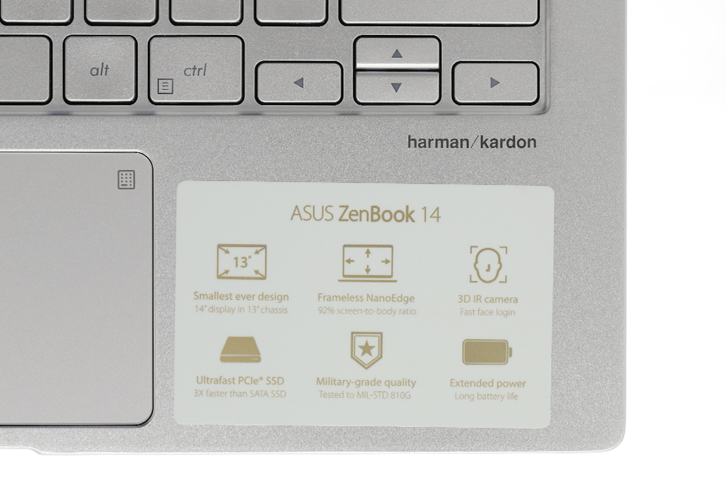 Laptop Asus ZenBook 14 UX433FN i5 8265U/8GB/512GB/2GB MX150/Túi/Win10 (A6124T) - 11