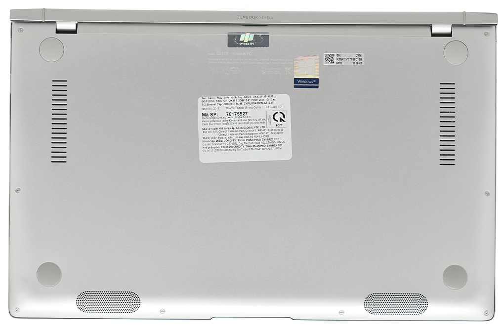 Laptop Asus ZenBook 14 UX433FN i5 8265U/8GB/512GB/2GB MX150/Túi/Win10 (A6124T) - 12