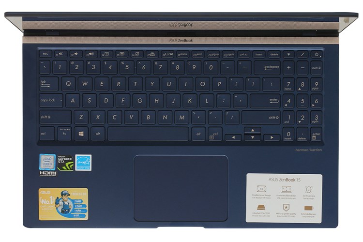 Laptop Asus ZenBook 15 UX533FD i5 8265U/8GB/256GB/GTX1050/Túi/Win10 (A9035T) Màu Xanh Dương