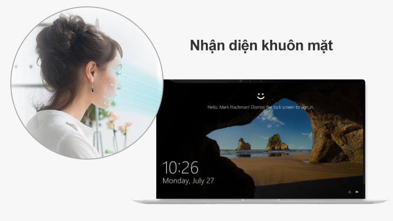 Bảo mật khuôn mặt trên laptop ASUS ZenBook UX333FN Bảo mật khuôn mặt trên laptop ASUS ZenBook UX333FN