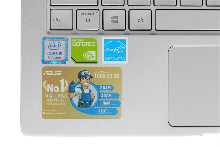 Laptop Asus ZenBook 13 UX333FN i5 8265U/8GB/512GB/2GB MX150/Túi/Win10 (A4125T) Màu Bạc
