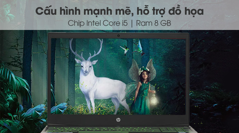 Laptop HP Pavilion Gaming 15 cx0177TX i5 8300H/8GB/1TB+128G/ GTX1050/Win10 (5EF40PA)