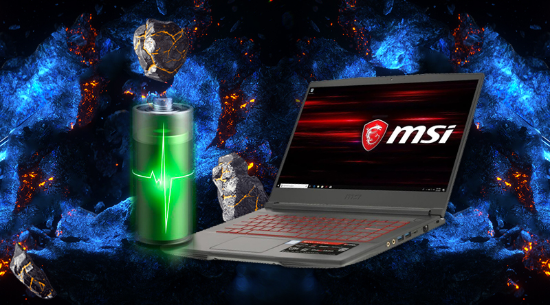 MSI GF63 Thin 9SC 071VN hoạt động 7 giờ liên tục