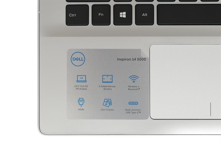 Laptop Dell Inspiron 14 5480 i5 8265U/4GB/1TB+128GB/2GB MX150/Office365/Win10 (X6C891) Màu Bạc