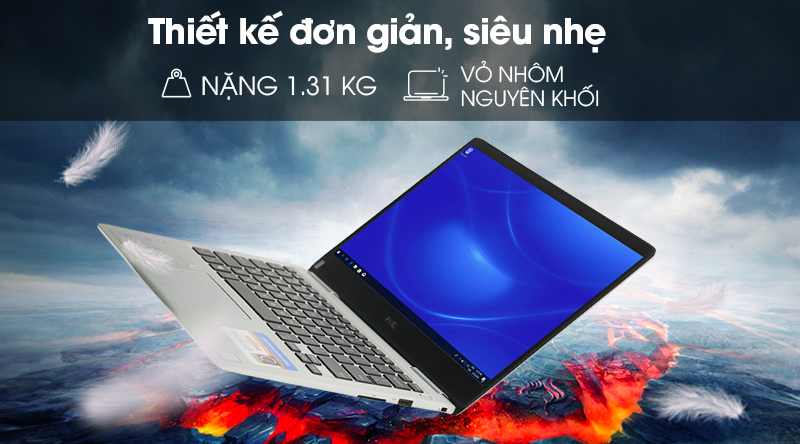 Laptop Dell Inspiron 7370 i7 8550U/8GB/256GB/Office365/Win10 (7D61Y3)