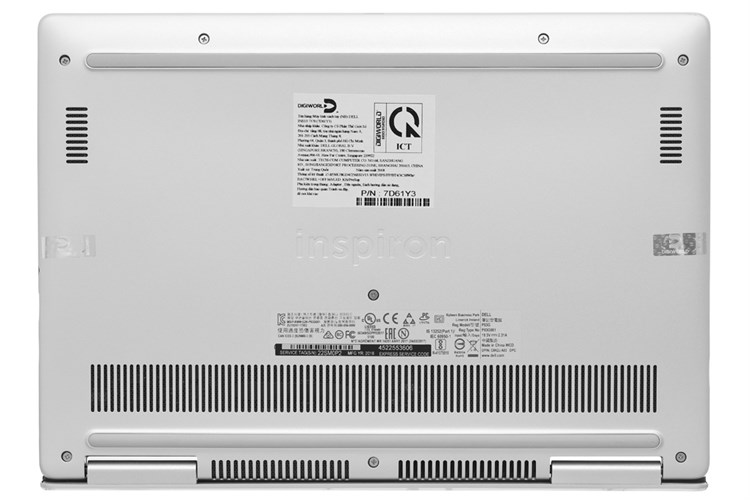 Laptop Dell Inspiron 7370 i7 8550U/8GB/256GB/Office365/Win10 (7D61Y3) Màu Bạc
