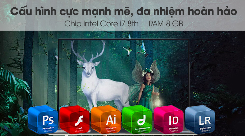 Laptop Dell XPS 13 9370 i7 8550U/8GB/256GB/Win10 (415PX1)