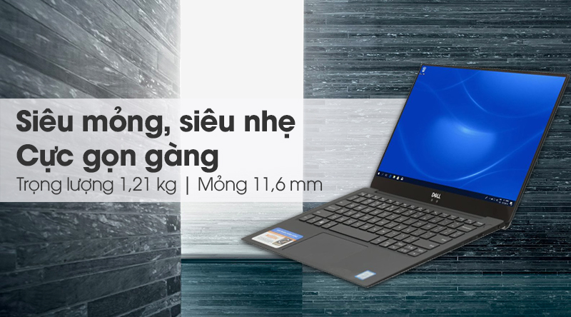 Laptop Dell XPS 13 9370 i7 8550U/8GB/256GB/Win10 (415PX1)