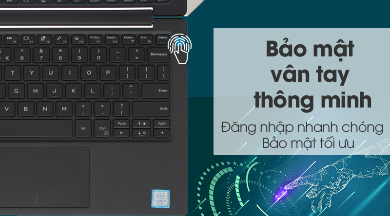 Laptop Dell XPS 13 9370 i7 8550U/8GB/256GB/Win10 (415PX1)